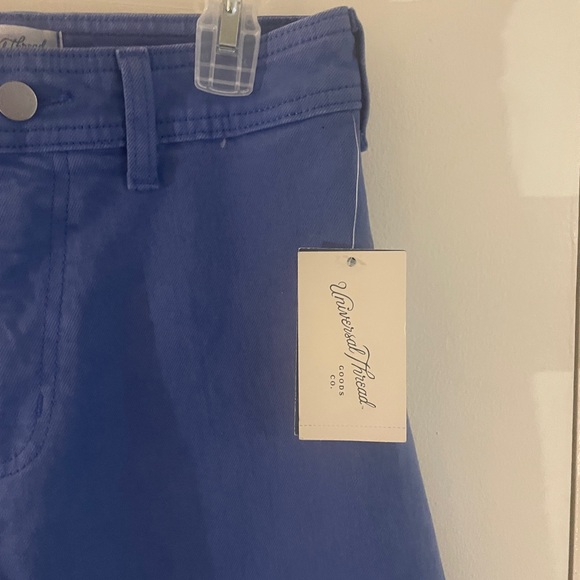 Universal Thread Blue Wide Leg Pants NWT High Rise Cropped Size 2 - Picture 7 of 8